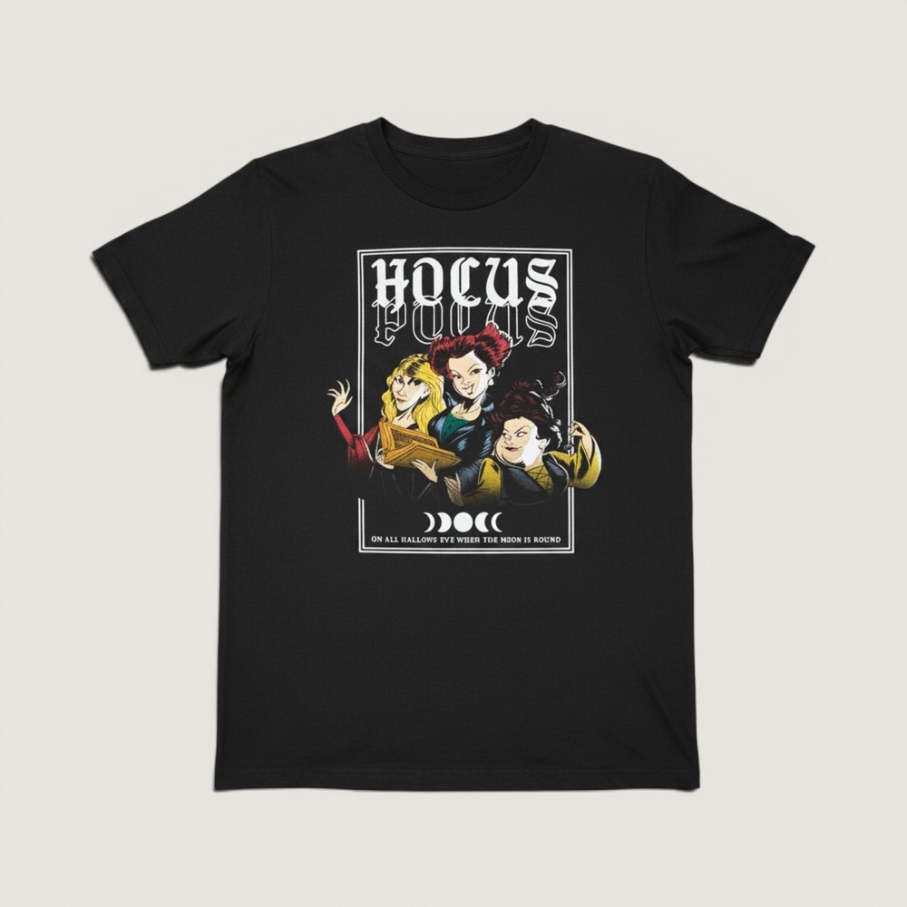 Disney Hocus Pocus T-Shirt Womens Small Black Sanderson Sisters Halloween Tee